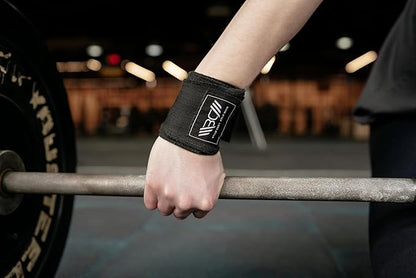 WARM BODY COLD MIND - Premium Cotton Weight Lifting Wrist Wraps for Cross Training, Powerlifting, Deadlift, Weightlifting, Gym, Wrist Straps, Workout, Fitness, Heavy-Duty Support with Thumb Loop