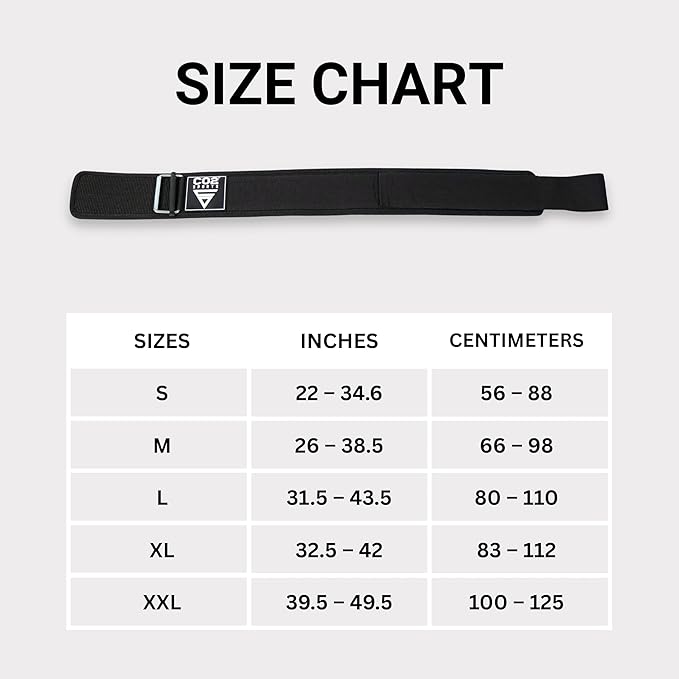 Self-Locking Weight Lifting Belt for Men & Women – Premium Nylon Weightlifting Belt for Deadlift, Squat, Cross Training & Gym Workout – Adjustable Fitness Back Support Gym Belt