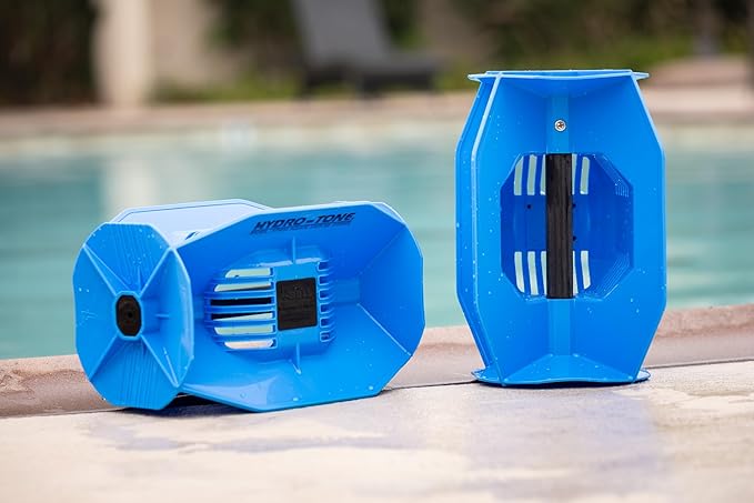 Hydro Tone Functional Aquatic Dumbbells for Pool Exercise Enhance Strength and Resistance Versatile 3D Design Durable Hi-impact Polypropylene Made in the USA Pair
