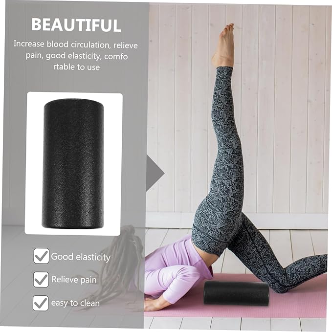 Half-Round Yoga Roller for Muscle Massage High Density Foam Smooth Surface for Yoga and Fitness for Physical Therapy and Recovery