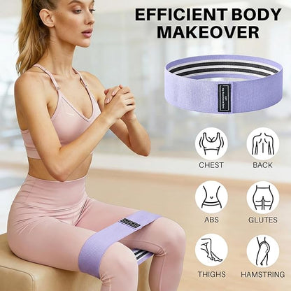 12 PCS Fabric Resistance Bands for Working Out, Booty Bands for Women and Men, Exercise Bands for Legs and Hip,Elastic Stretch Bands for Exercise Yoga Pilates Fitness Home Workout