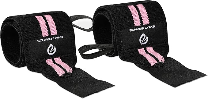 EVMT Premium Wrist Wraps for Weightlifting | Durable Lifting Straps for Enhanced Wrist Support | Perfect for Strength Training, Gym Workouts & General Athletics