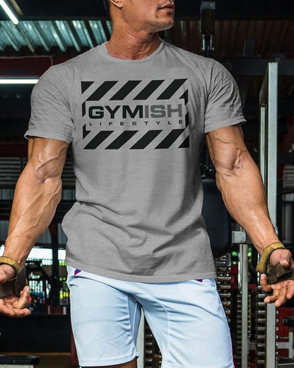 Gymish American Flag Graphic Fitness Tank, Sleeveless Bodybuilding Athletic Tank Top
