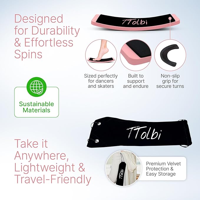 Premium Turn Board for Dancers & Skaters – Improve Turning, Balance & Spins Technique | Ballet, Ice Skating & Dance Training Equipment
