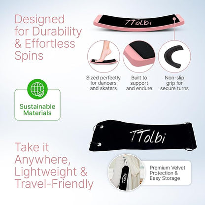 Premium Turn Board for Dancers & Skaters – Improve Turning, Balance & Spins Technique | Ballet, Ice Skating & Dance Training Equipment