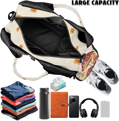 Gym Bag with Yoga Mat Holder Large Tote Bag With Multi Pockets for Women Men Dry Wet Separated Pocket Carryall Yoga Tote Bag for Pilates Travel Workout Office