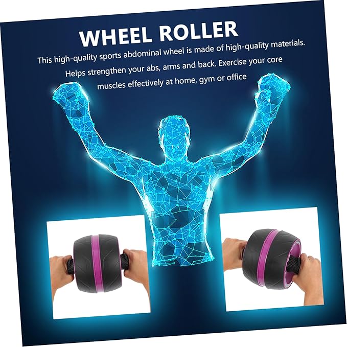 Ab Roller Wheel with Extra Mat Automatic Rebound Abs Fitness Equipment for Home Use Core Strengthening Workout for Men and Women Beginner Friendly Abdominal Trainer