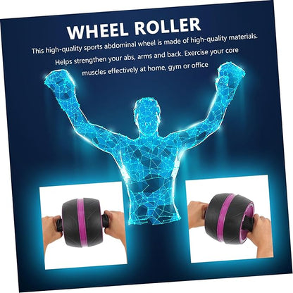 Ab Roller Wheel with Extra Mat Automatic Rebound Abs Fitness Equipment for Home Use Core Strengthening Workout for Men and Women Beginner Friendly Abdominal Trainer