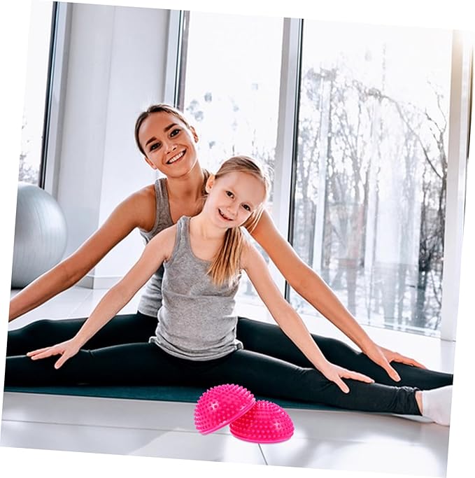 Milisten Hedgehog Balance Stability Balls Half Spike Dome for Adults Engaging Sensory Touch Ball for Exercise