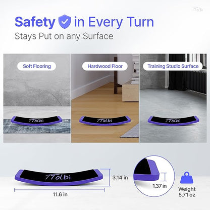 Premium Turn Board for Dancers & Skaters – Improve Turning, Balance & Spins Technique | Ballet, Ice Skating & Dance Training Equipment
