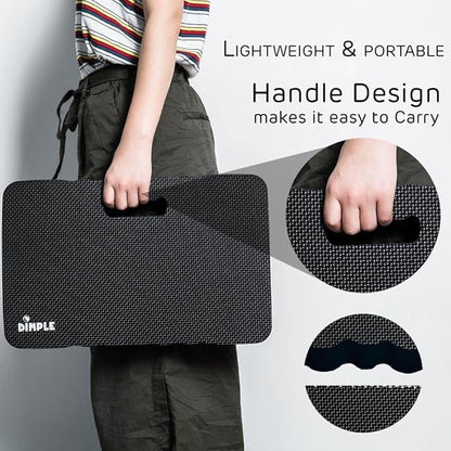 Dimple Kneeling Pad, High Density Thick Foam Comfort Kneeling Mats for Gardening, Yoga Exercise, Garden Cushions, Knee Pads Black