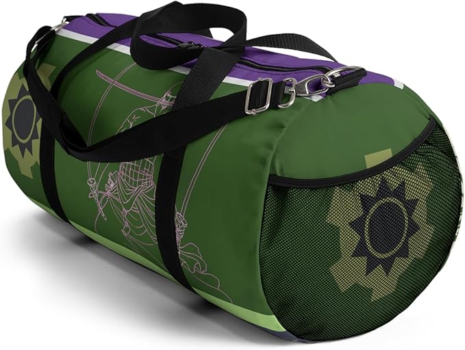 Anime Gym Bag for Women Men - Large Capacity Waterproof Workout Fitness Travel Sports Bags Fashion Street Camping ExpandaCLe Carry On Duffle Bag For Couple (Green Zzro) PTY