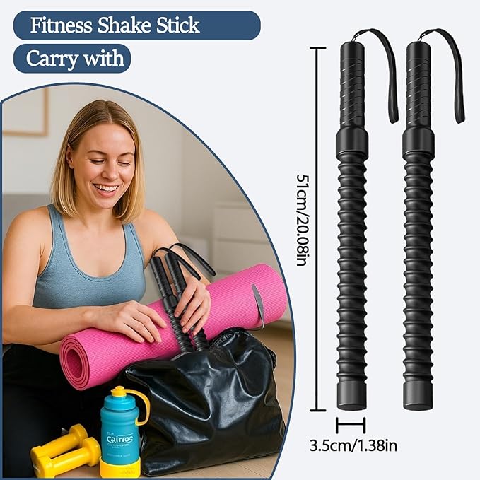 Ropeless Battle Ropes for Exercise Workout Rope, Portable Workout for Home Gym, Exercise Battle Ropes for HIIT Workouts, Low-Impact Cardio Training (2 Ropes)