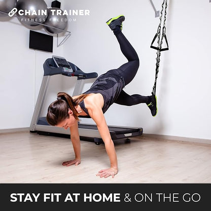 Portable Home Gym Multi-functional Basic Fitness Freedom Workout Equipment Comes in Basic, Intermediate, Advanced or Deluxe Sizes and Comes in Black or Silver
