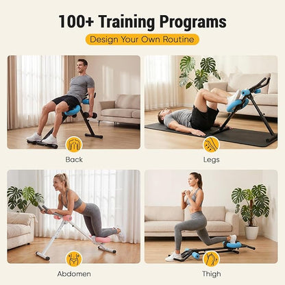 NEWBULIG Ab Machine, Abs Workout Equipment for Home Gym, Adjustable Ab Trainer Machine for Stomach Workout, Foldable Abdominal Trainer