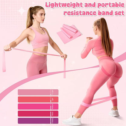 Pilates Equipment Kit for Home Workouts - 18pcs Set- 14'' Pilates Ring and Ball Set for Women, Pilates/Yoga Accessories Kit with Wrist Weights, Resistance Bands, Core Sliders, Yoga Strap, Socks, Bag