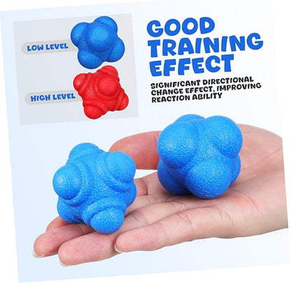 BESTonZON 6pcs Agility Reaction Training Hexagonal for Hand-Eye Coordination and Elastic for Sports Training Lightweight for Boys and Girls and Adults