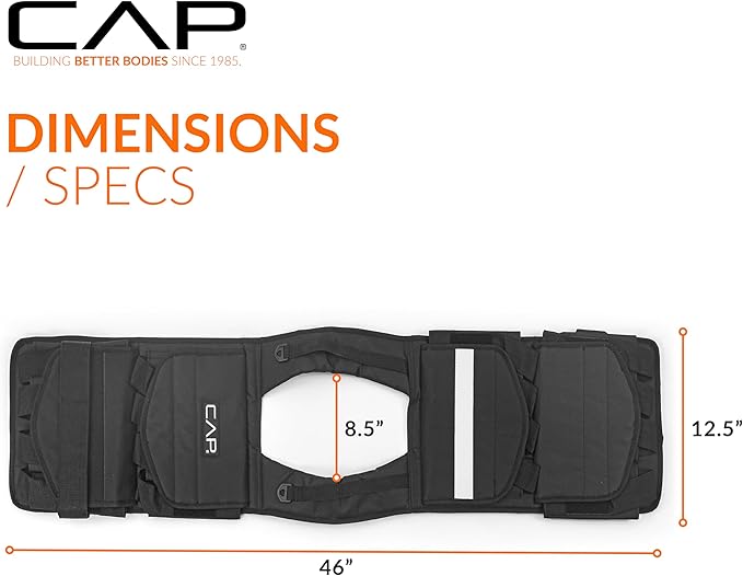 CAP Barbell Adjustable Weighted Vest | 20-150 lbs | Heavy-Duty Workout Vest with Removable Iron Weights for Strength Training, Cardio, Running, and Calisthenics