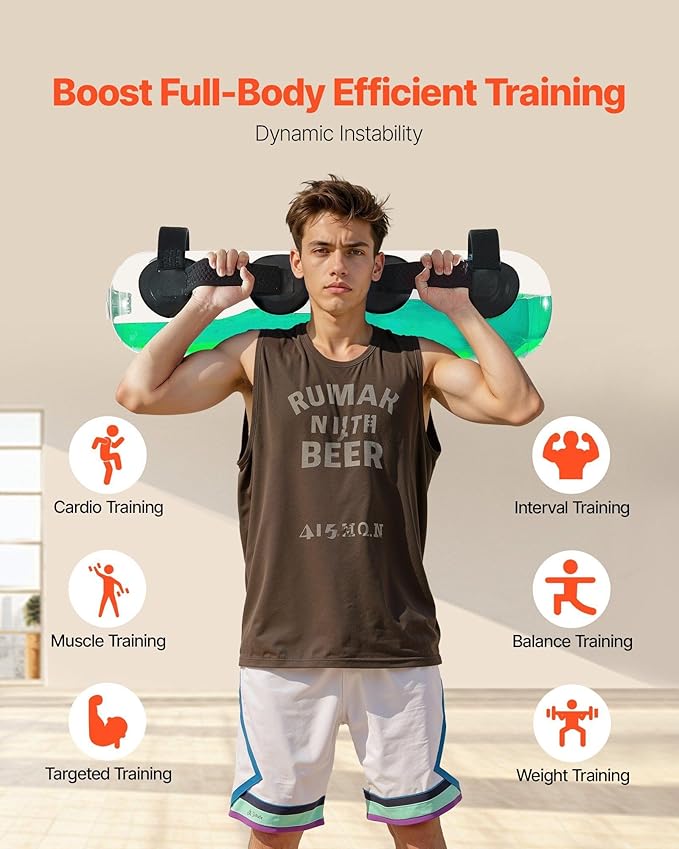 Fitness Water Weight Aqua Bag Training Water Bag Portable Stability Workout