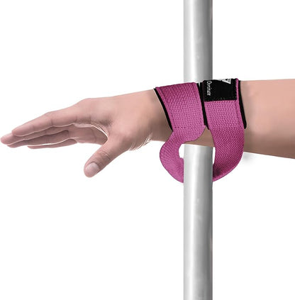 Weight Lifting Straps Figure 8, Anti Slip Strap with cuffs wrist Support for Gym Workout Deadlift Powerlifting Bodybuilding Weightlifting, Fitness Strength Training, Hand Bar Grip for Men