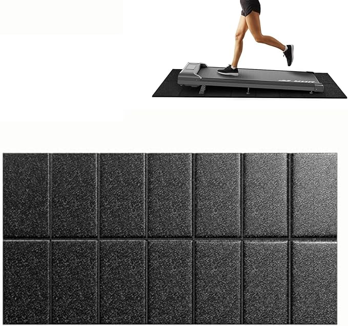 Walking Pad Treadmill Mat for Carpet Floors,55x24 Hardwood Floor Protection, Mats for Under Walking pad/Treadmill/Bike/Exercise Equipment on Carpets, Noise Shock Absorption, Stationary