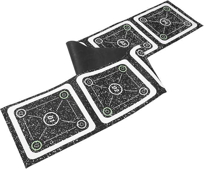 Agility Ladder Mat for Speed and Footwork Training Non-Slip Rubber 6-Rung Agility Footstep Ladder for Adults Soccer Fitness Equipment for Outdoor Sports