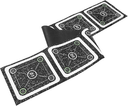 Agility Ladder Mat for Speed and Footwork Training Non-Slip Rubber 6-Rung Agility Footstep Ladder for Adults Soccer Fitness Equipment for Outdoor Sports