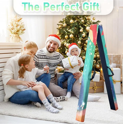 8FT Folding Balance Beam -Gymnastics Floor Beam -Gymnastics Equipment for Kids,Wood core- Anti-Slip Bottom and Carrying Bag for Home