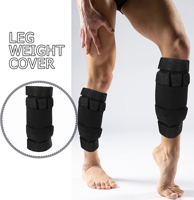 Adjustable 16Kg Ankle Weight Covers for Running and Strength Training, Breathable Exercise Belt for Men, Wearable Leg Weights for Fitness and Workout