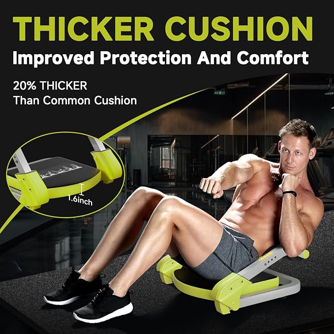 Ab Trainer/Crunch Machine, Ab Workout Equipment, 4 Adjustable Resistance, Ab Machine for Stomach Workout, 350 LBS Weight Capacity, Automatic Rebound, Ab Core Machine,Fitness Equipment for Home