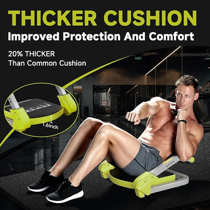 Ab Trainer/Crunch Machine, Ab Workout Equipment, 4 Adjustable Resistance, Ab Machine for Stomach Workout, 350 LBS Weight Capacity, Automatic Rebound, Ab Core Machine,Fitness Equipment for Home