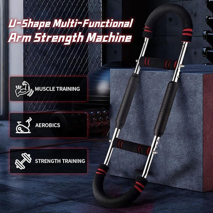 Twister Arm Trainer for Biceps, Chest & Core – Adjustable Resistance Arm Workout Equipment for Home Gym, Strength Training & Muscle Building (40-100 lbs Resistance)