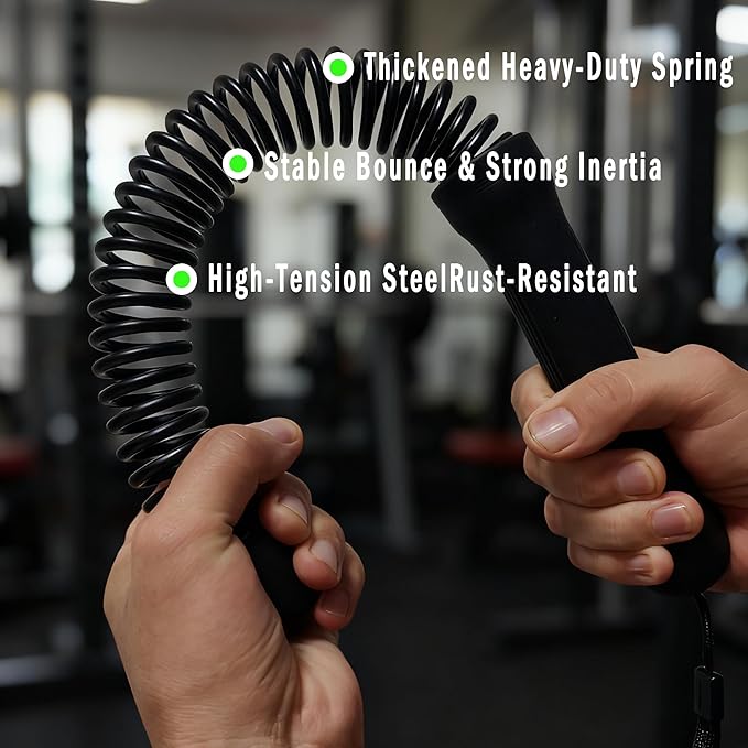 Ropeless Battle Rope - HIIT Weight Training, Multi-functional Home and Travel Exercise Equipment, Unisex Exercise Training Battle Rope Fitness Equipment with Anti-slip Tape