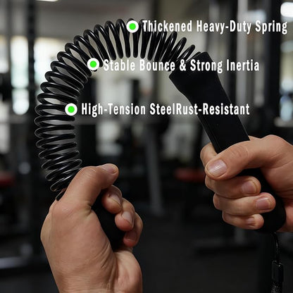 Ropeless Battle Rope - HIIT Weight Training, Multi-functional Home and Travel Exercise Equipment, Unisex Exercise Training Battle Rope Fitness Equipment with Anti-slip Tape