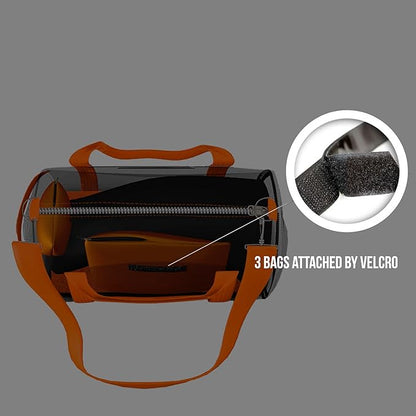 Orange Mud Modular Gym Bag – Heavy-Duty 1680D Nylon Sports Duffel with YKK Zippers & Removable Pockets – Perfect for Swim, Bike, Run, Triathlon, Yoga & Fitness