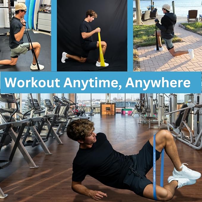 Full Body Resistance Bands for Home Workouts & Strength Training – Loop & Stretch Bands for Muscle, Mobility, Rehab & Travel Fitness