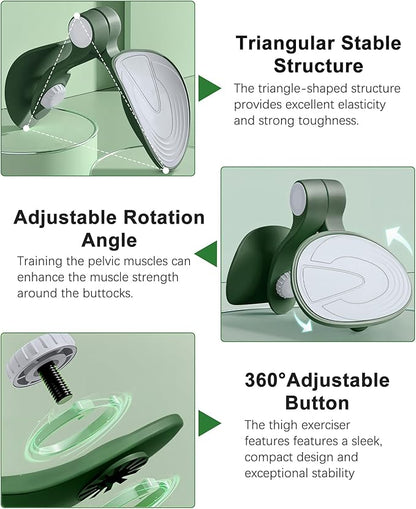 Kegel Exerciser, Pelvic Floor Muscle Exercise Devices for Women, Inner Thigh Exerciser Leg Workout Equipment Thigh Trainer for Male Hip Trimmer Inner Thigh Toner Workout