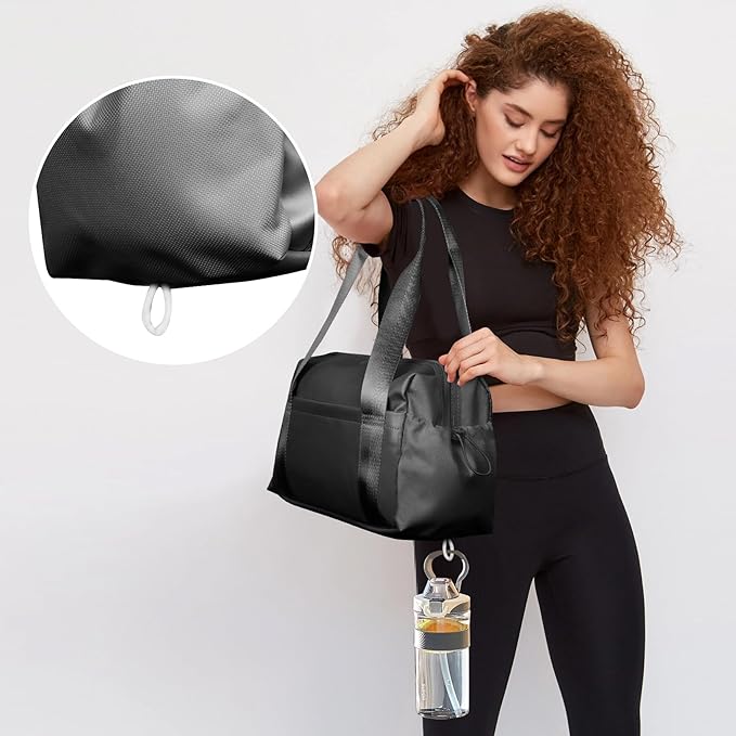 ALUSBELL Women's Sport Gym Tote Bag Small Duffels Bag with Wet Compartment, Carry On Crossbody Bag For Sport Travel Workout