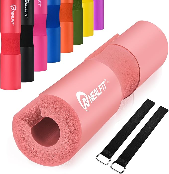 Barbell Pad Squat Pad for Squats—Squat Bar Pad—Great for Weightlifting,Lunges and Hip Thrusts—Foam Sponge Pad—Fit Standard and Olympic Bars Perfectly