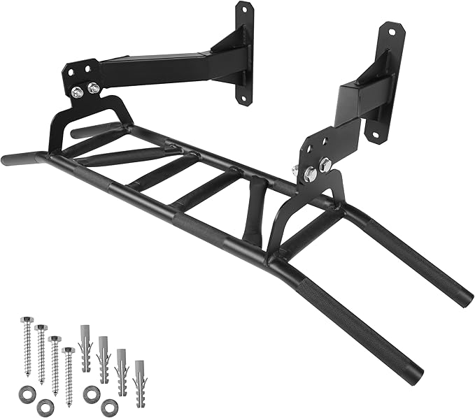 Valor Fitness Multi Grip Pull Up Bar - Wall or Ceiling Mount Chin Up Bar -Upper Body Muscle Building Station - Home Gym Workout Equipment