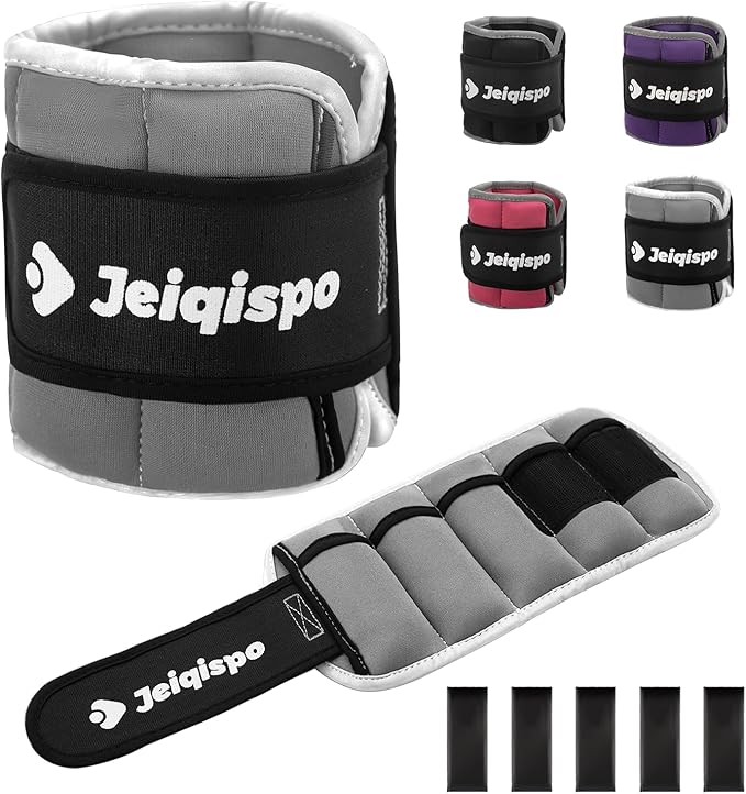Adjustable Ankle Weights 1 Pair 2/4/6/8/10 LBS Wrist Leg Arm Weights for Women Men Kids,Strength Training with Removable Weight for Fitness Gym Workout Running Walking