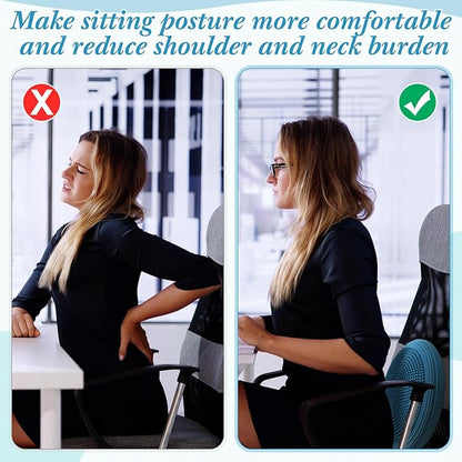 Libima 2 Pcs Wobble Cushion Wiggle Seat Flexible Sensory Seating Balance Disc Board for Men Women Physical Exercise Improving Posture Home Office