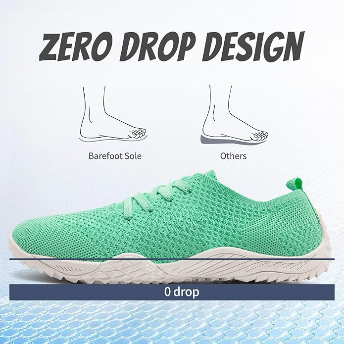 WCIDFY Barefoot Shoes Women Zero Drop Gym Walking Shoes Non Slip Minimalist Tennis Lightweight Breathable Yoga Sneakers