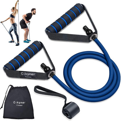 Cikyner Resistance Bands, Resistance Tubes Resistance Bands with Handles Exercise Bands, Ideal for Home Gym Physical Therapy Strength Training Muscle Toning, Door Anchor & Bag Included