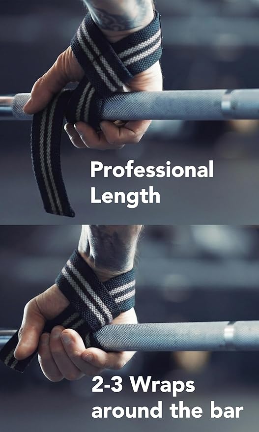 Fitgriff® Lifting Wrist Straps for Weightlifting, Gym, Deadlift, Workout (Made of Premium Cotton & Padded) - Men & Women