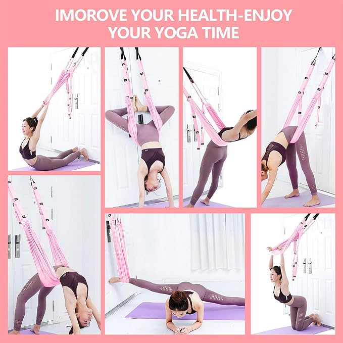 Leg Stretcher Strap Adjustable Fitness Strap Band for Waist Trainer Stretching Door Swing Flexibility Tensile Trainer with Carrying Pouch Back Bend Go Upside-Down for Yoga Practitioner Ballet Dancer Gymnastics Exercises