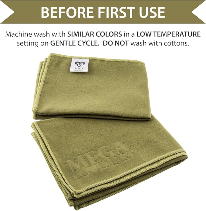 Suede Microfiber Gym Sport Towel, 2 Pack