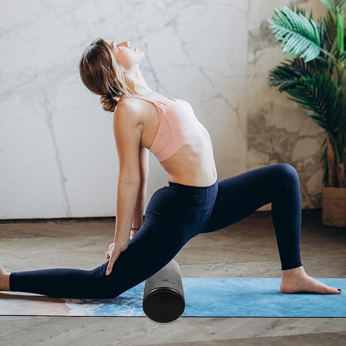 Epp Solid Foam Roller Yoga Massage Stick 15X30Cm High-Density Muscle Roller for Fitness, Leg and Body Massage, Deep Tissue Therapy and Yoga Accessories