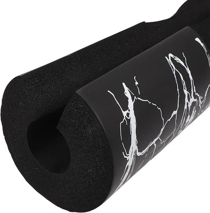 DOITOOL Fitness Barbell Pad and Shoulder Squat Cushion with Thick Foam, Neck and Hip Thrust Protective Pad for Weightlifting, Black Marble Pattern, Fitness Barbell Cover for Squats
