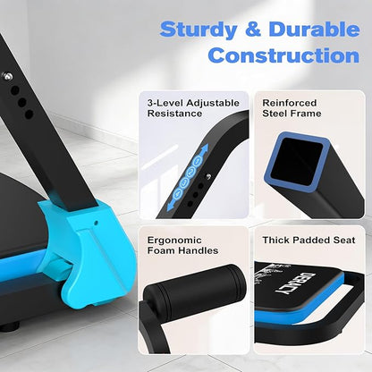 DERACY Sit Up Exercise Equipment, Adjustable Ab Machine, Multi-Functional Sit Up Machine, Ab Workout Equipment, Ab Trainer Machine for Women Men
